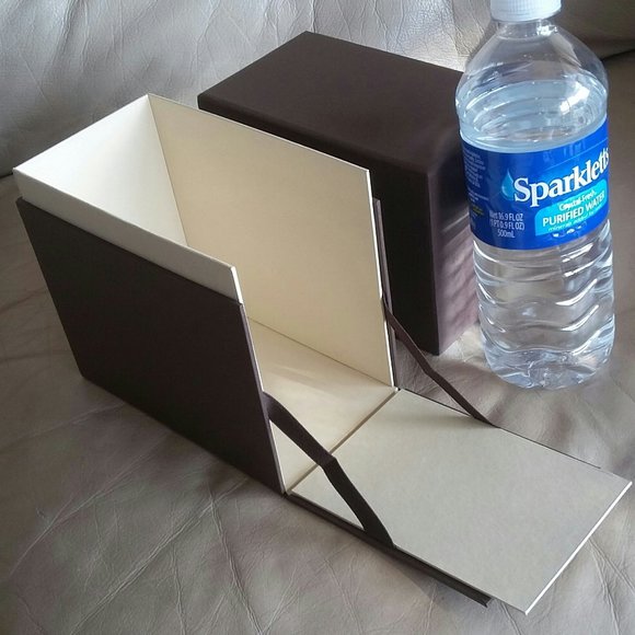 LOUIS VUITTON RARE UNIQUE Vertical Upright Display Holder Box MONOGRAM DAMIER - Picture 3 of 13